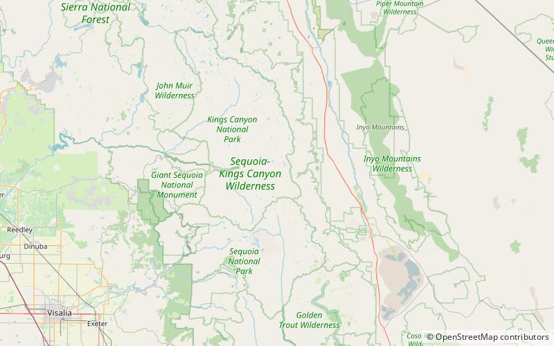 charlotte lake parque nacional canon de los reyes location map