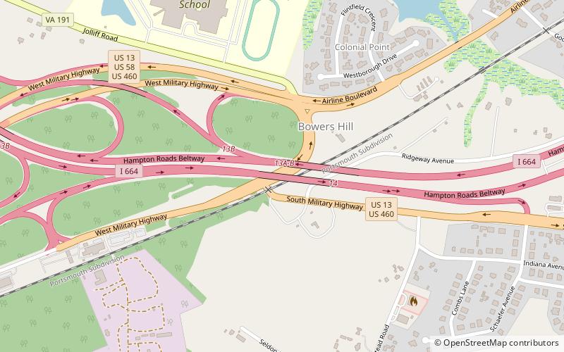 Bowers Hill Interchange location map