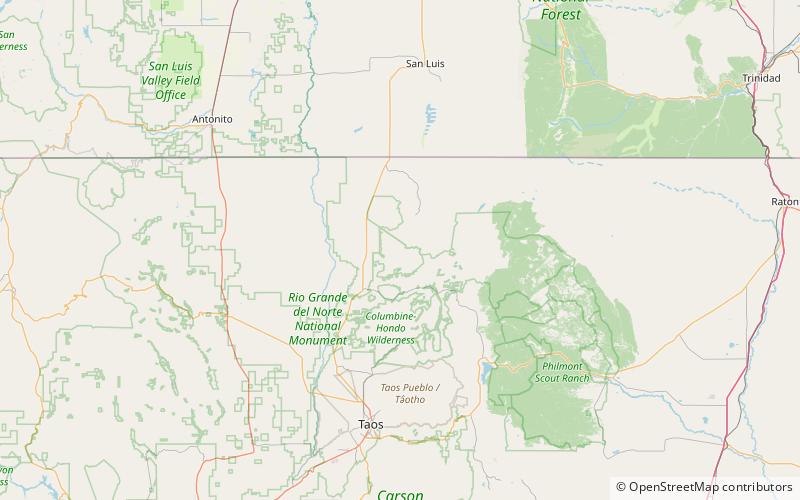 Venado Peak location map