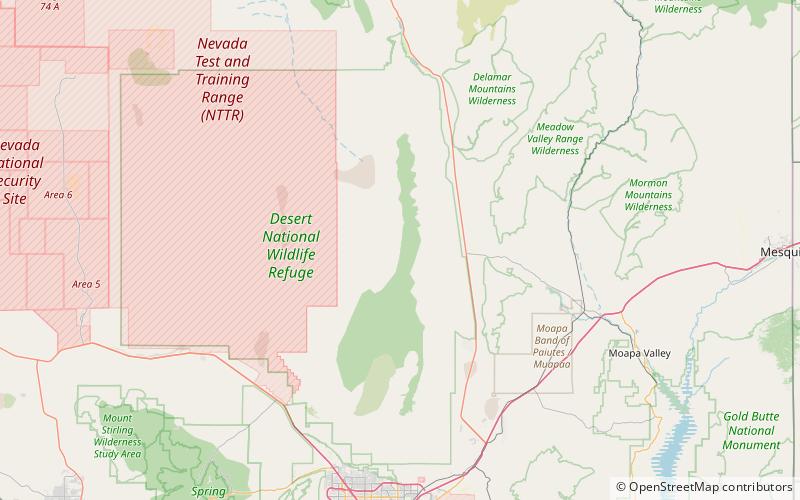 Sheep Range location map