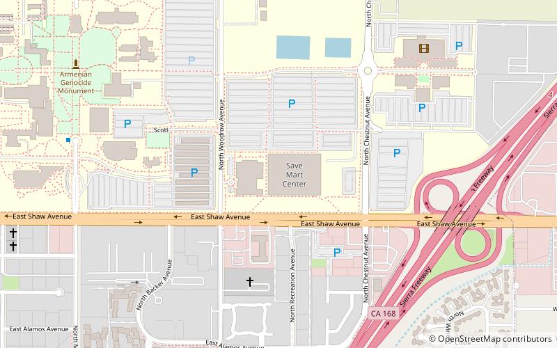 Save Mart Center at Fresno State location map