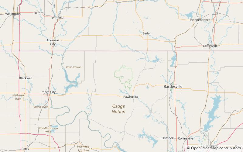 Tallgrass Prairie Preserve location map
