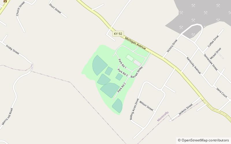 Monticello Wayne County Park location map