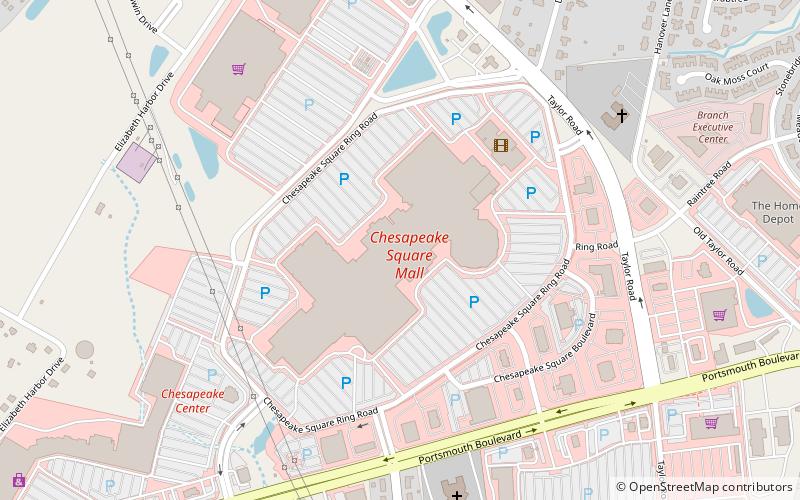 greenbrier mall chesapeake location map