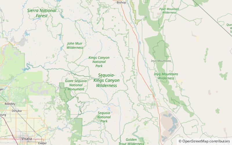 Mount Clarence King location map