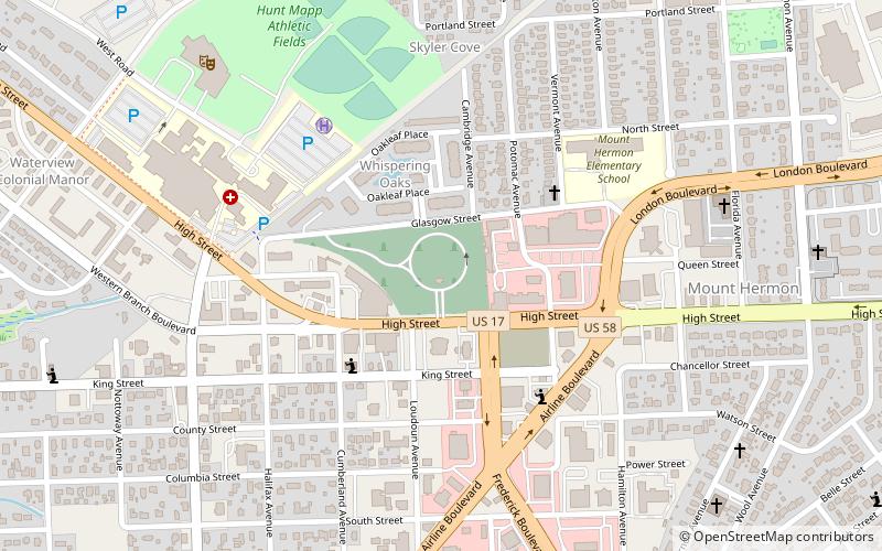 Evergreen Memorial Park location map