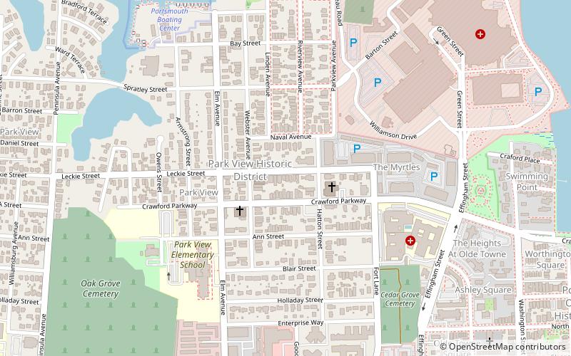 Park View Historic District location map