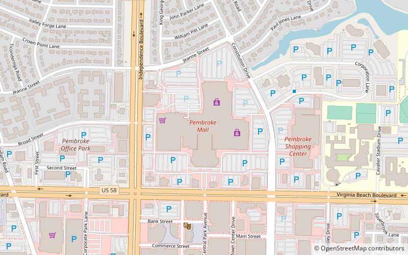 Pembroke Mall location map