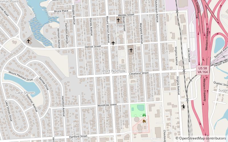 Port Norfolk Historic District location map