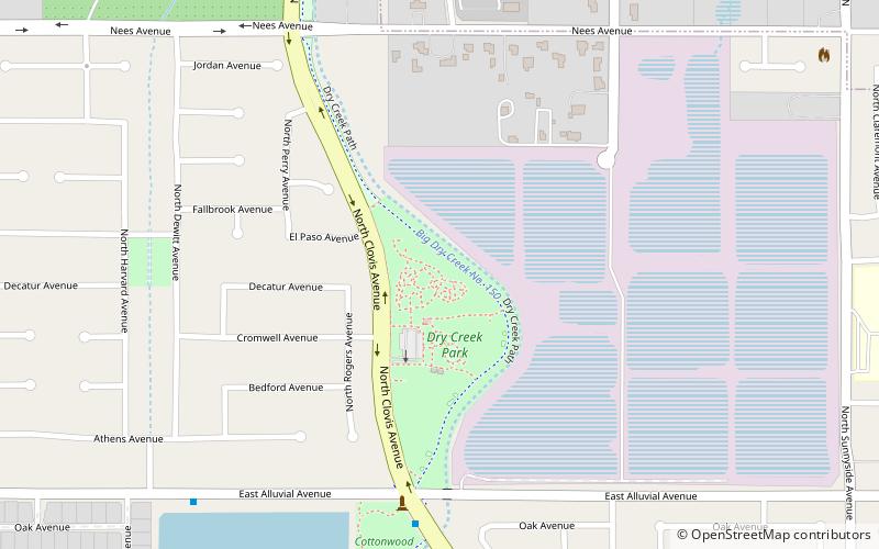 Clovis Botanical Garden location map