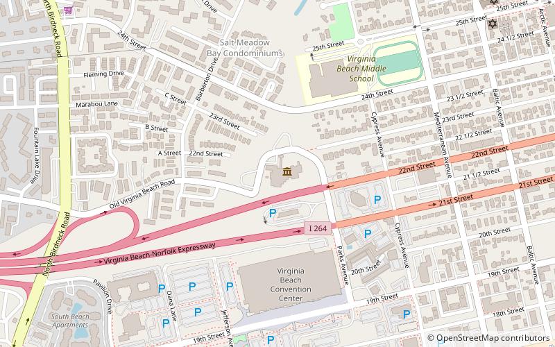 Virginia Museum of Contemporary Art location map