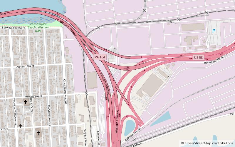 Pinners Point Interchange location map