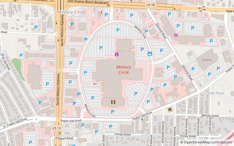 Military Circle Mall location map