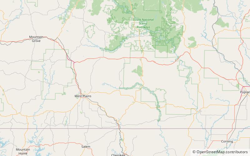 johnson hollow mark twain national forest location map