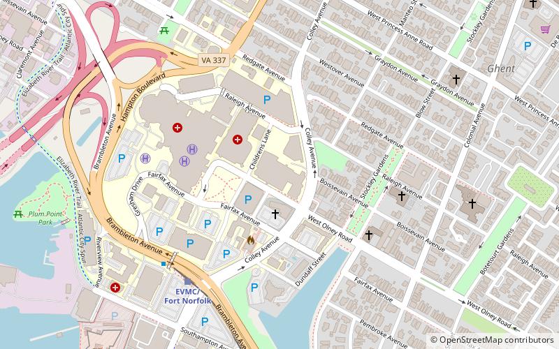 Eastern Virginia Medical School location map