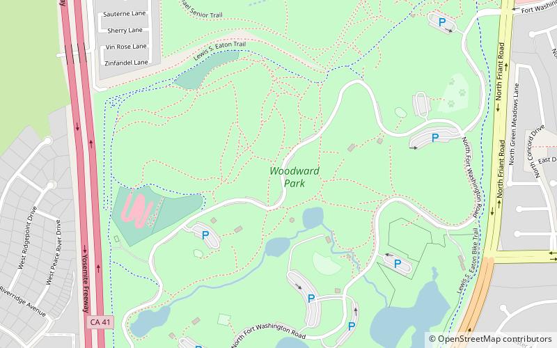 Woodward Park location map