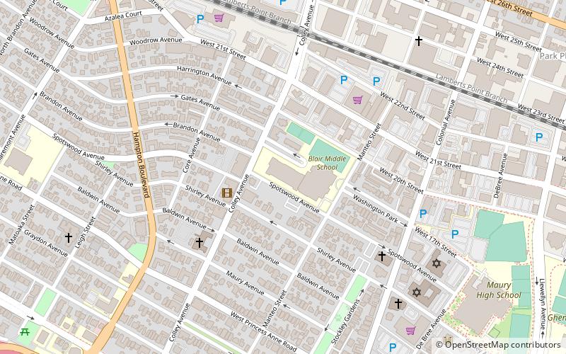 Blair Middle location map