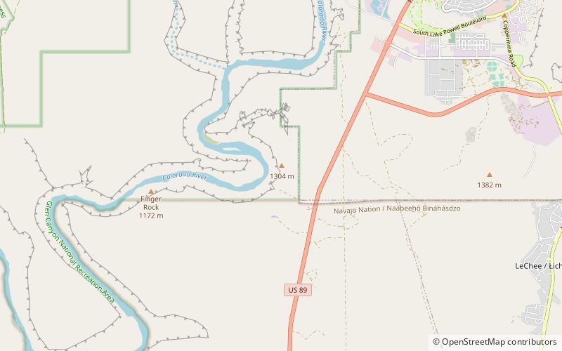 Horseshoe Bend location map