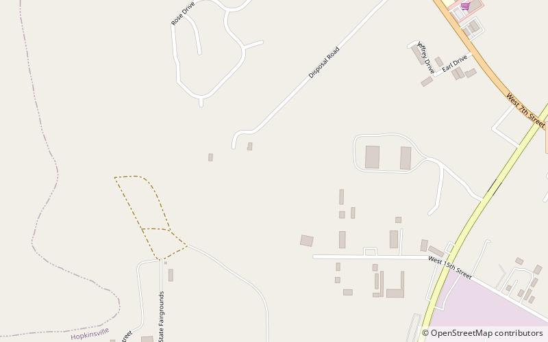 Kelly–Hopkinsville encounter location map