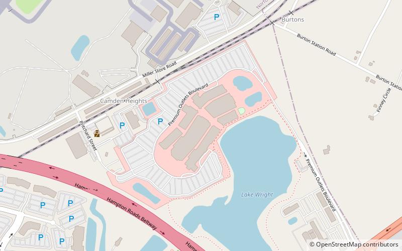 Norfolk Premium Outlets location map