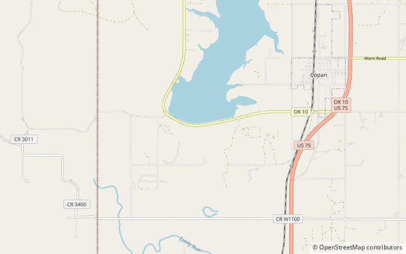 copan dam park stanowy cherokee location map