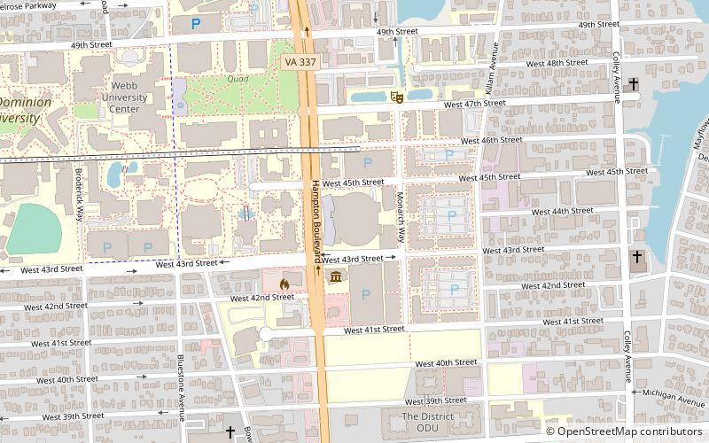 Ted Constant Convocation Center location map