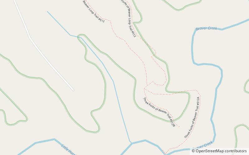 Beaver Creek Wilderness location map