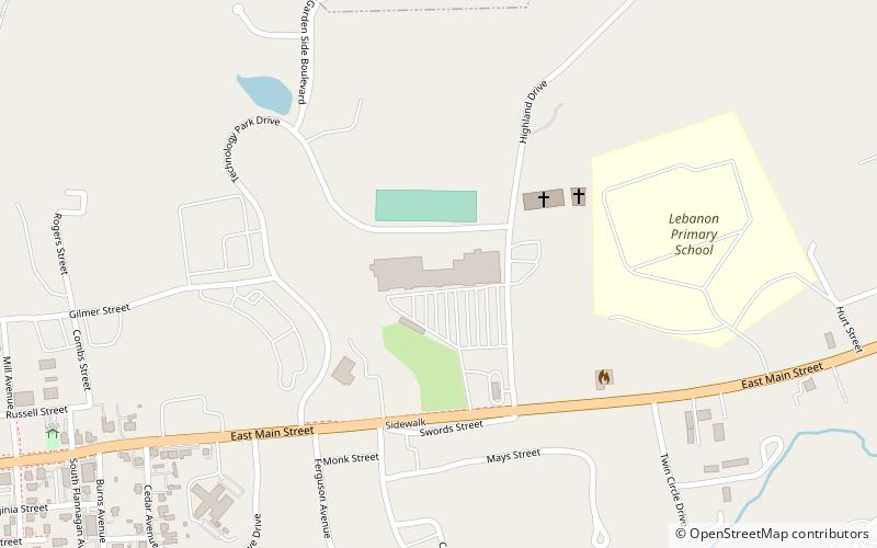 The Russell County Conference Center location map