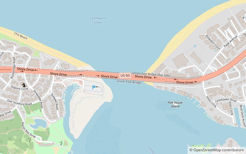 lesner bridge virginia beach location map