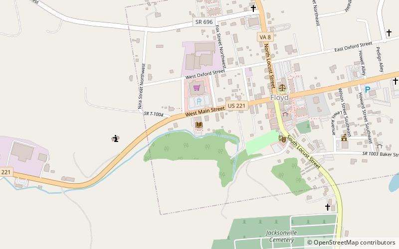 Jessie Peterman Memorial Library in Floyd location map