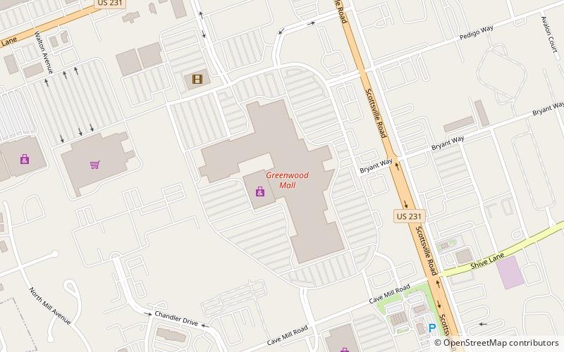 Greenwood Mall location map