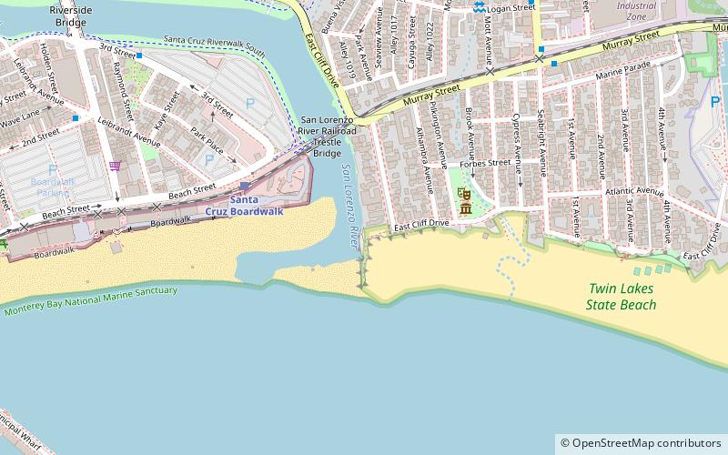San Lorenzo River location map