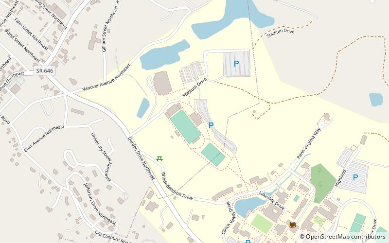 Carl Smith Stadium location map