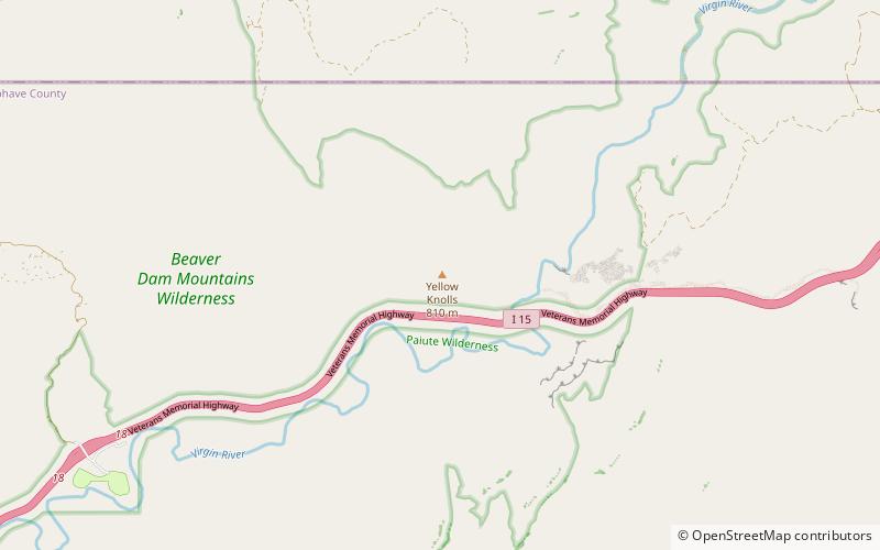 Yellow Knolls location map