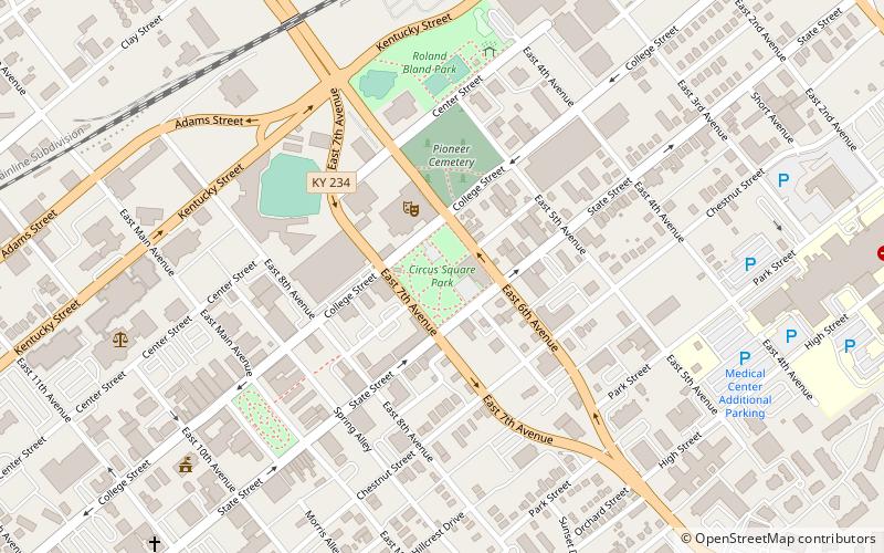 Circus Square Park location map