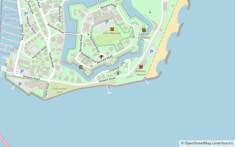 Old Point Comfort Light location map