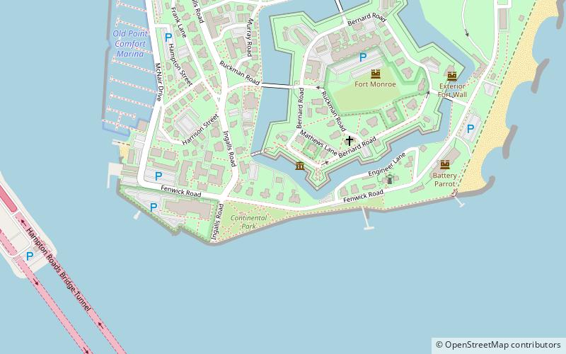 Fort Algernon location map