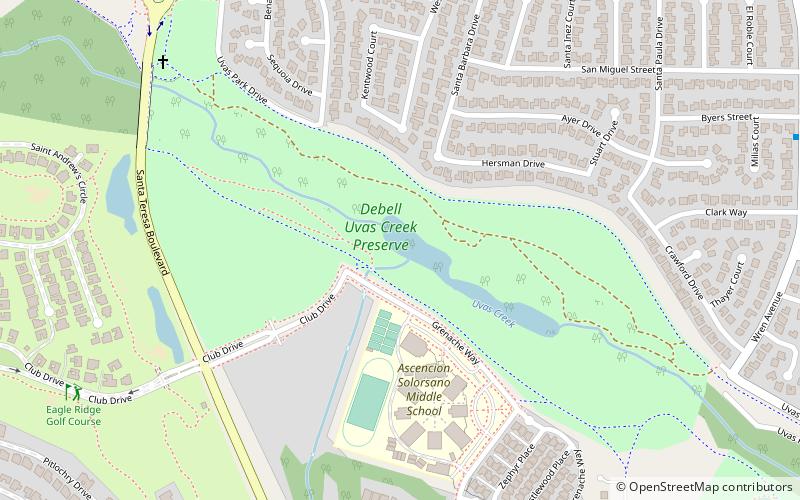 Uvas Creek Preserve location map