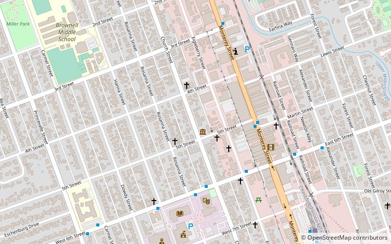 Gilroy Free Library location map