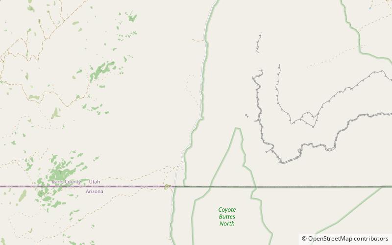 Wire Pass Trailhead location map
