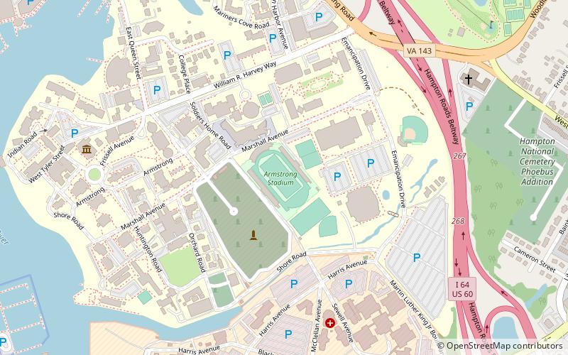 Armstrong Stadium location map