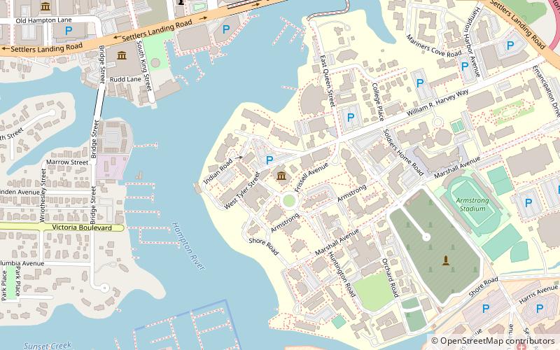 Hampton University Museum location map