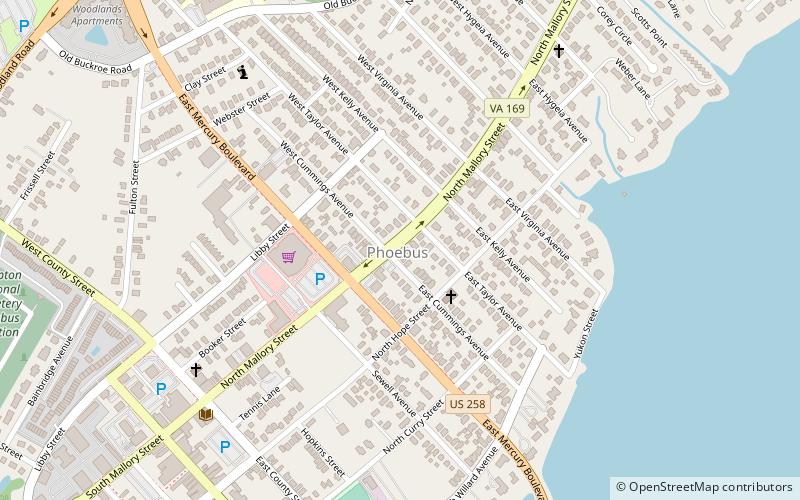 Phoebus location map