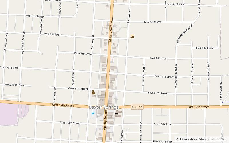 Baxter Springs Independent Oil and Gas Service Station location map