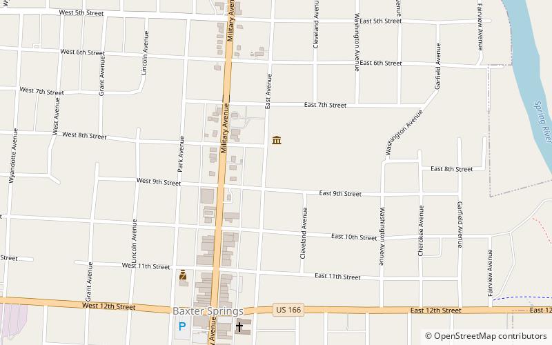 Baxter Springs Heritage Center and Museum location map