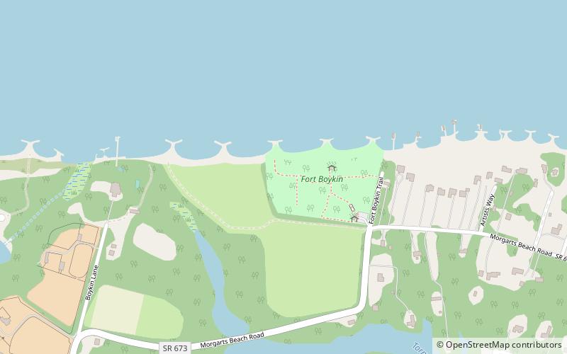 Fort Boykin location map