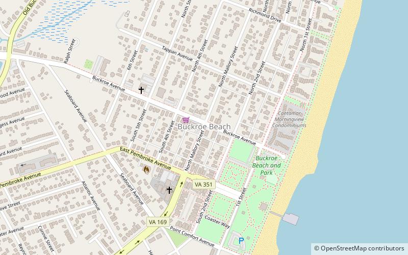 Buckroe Beach location map