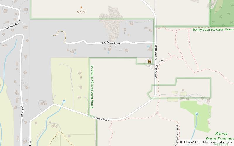 Bonny Doon Ecological Reserve location map