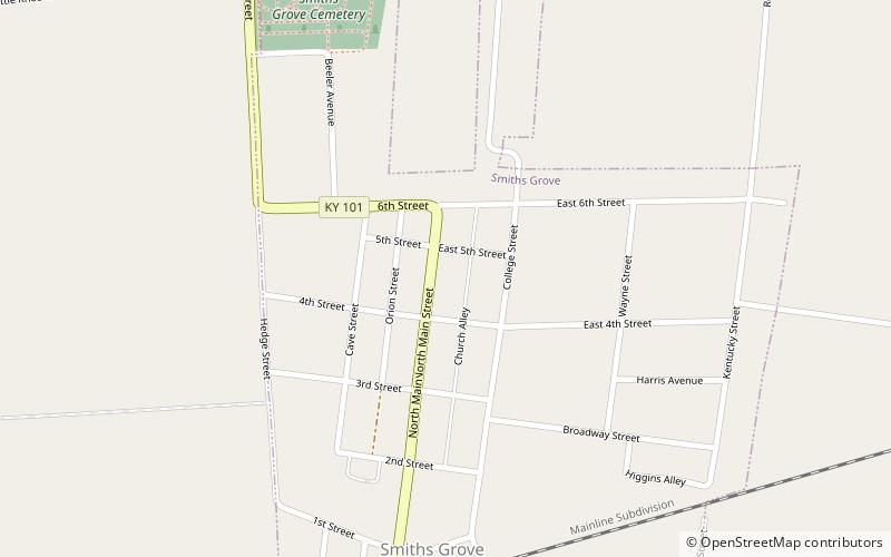 Smiths Grove Baptist Church location map