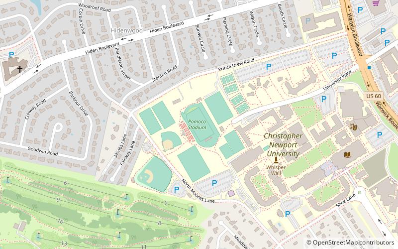 townebank stadium newport news location map